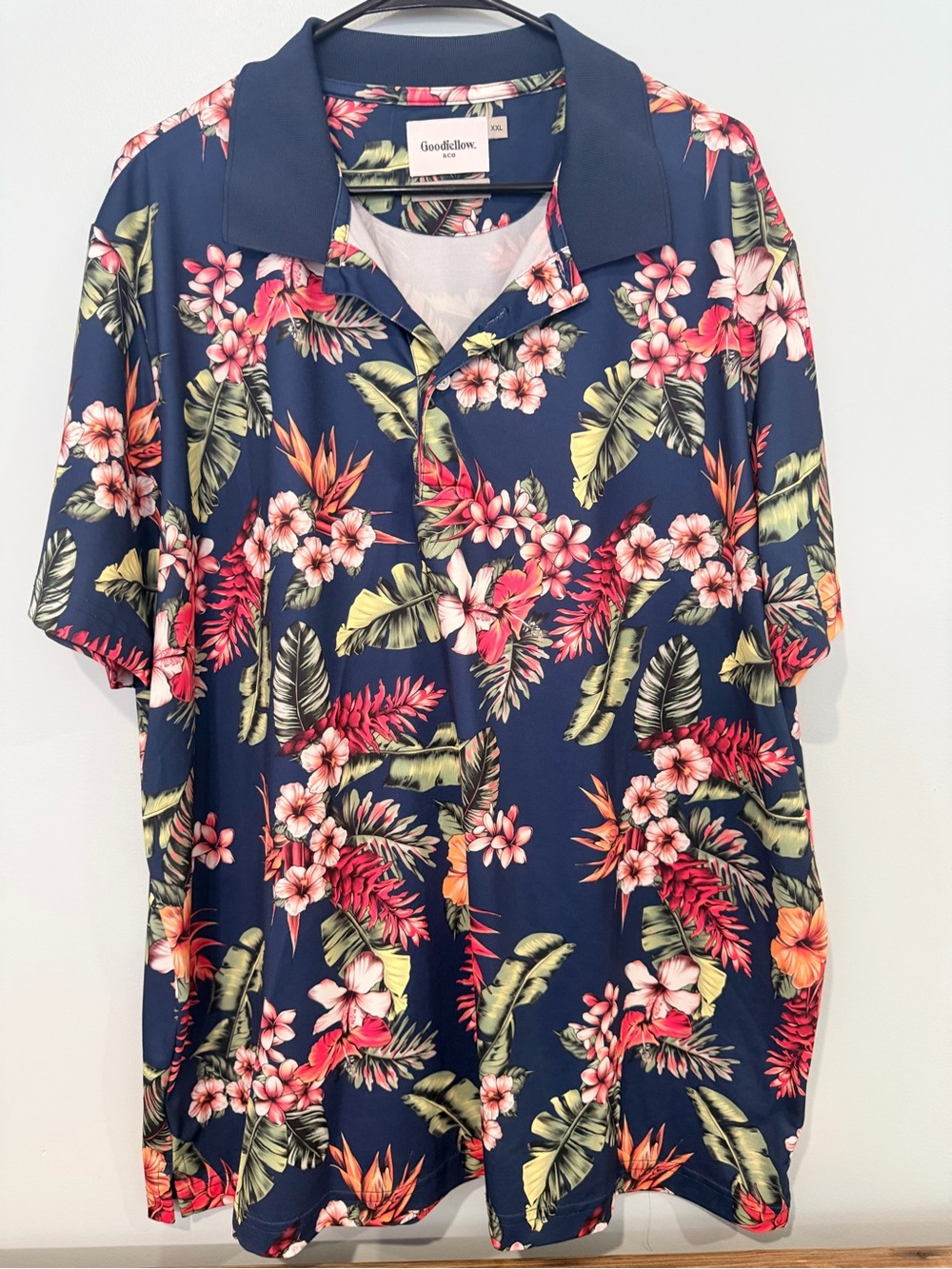 Goodfellow & Co Navy Floral Camp Shirt